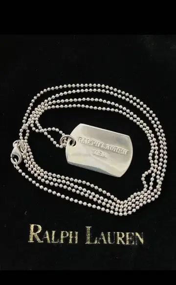 [ 레어 ] 랄프 로렌 미니 도그 택 925 목걸이