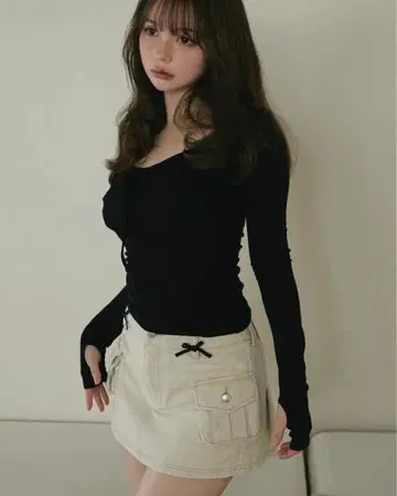 andmary 상의 T셔츠 블랙