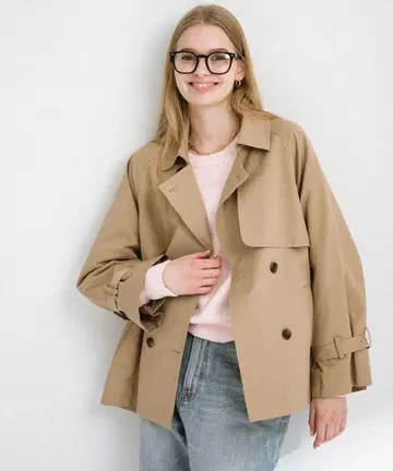 [ 미사용 새상품 ] 발수 숏 트렌치코트 URBAN RESEARCH 38