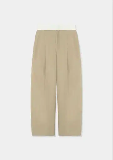 waist belt cocoon pants / beige / t