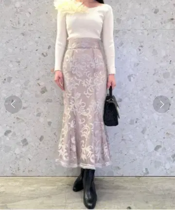 snidel 레이스 머메이드 스커트