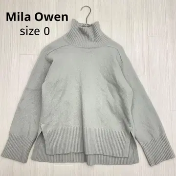 Mila Owen 미라 워 하이넥 야크 니트 스웨터 0