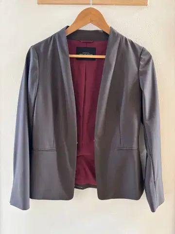 새상품급 UNITED ARROWS 노카라 셋업 38 차콜 그레이