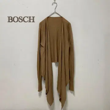 BOSCH/보쉬 ] 실크 혼방 숄카라 가디건 볼레로풍 디자인
