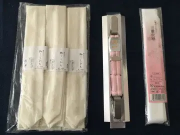 기모노 액세서리 3개 세트와 핑크 벨트