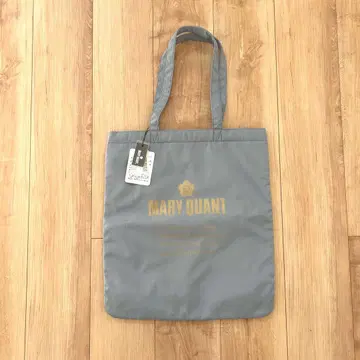 마리콴트 골드 로고 토트백 블루 그레이 레어 완판