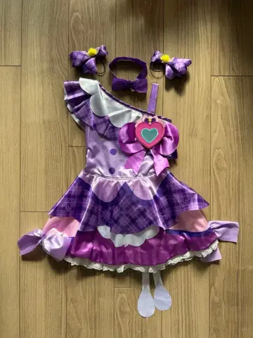 너와 아이돌 프리큐어 큐어큥큥 의상 보라색 변신 프리튜움