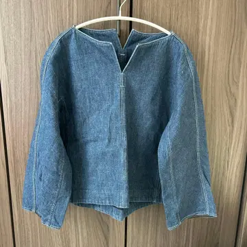 MACPHEE 데님 자켓 V넥