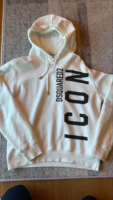 DSQUARED2 화이트 후드티 아이콘