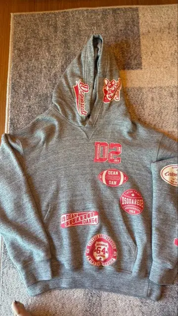 DSQUARED2 그레이 후드티