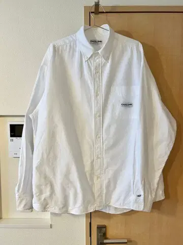 CAHLUMN 매거진 포켓 옥스퍼드 셔츠 화이트 L