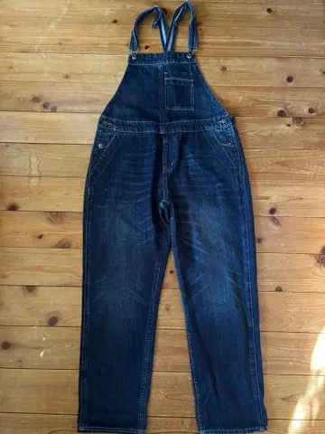 CAMEL ROAD 다크 블루 데님 오버롤