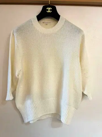 새상품급! 23구 코튼 니트 7부 소매 38 M 사이즈