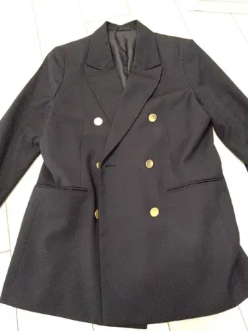 GU 더블 브레스트 자켓 네이비