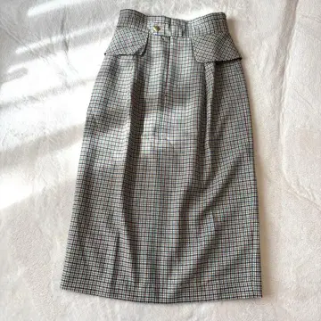 [ ANAYI ] 삭소니 스트레치 페플럼 스커트 사이즈 34