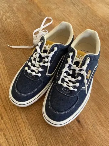 새상품 VANS 반스 네이비 데님 스니커즈 26.5 블루