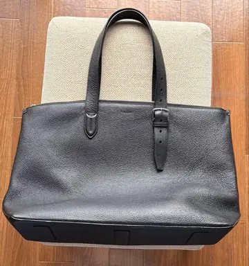 BALLY 토트백 CRIMEY.O 슈링크 가죽 비즈니스 블랙