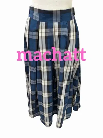 새상품급 machatt 마차트 체크 메모리 롱 스커트 사이즈 F