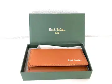 [z625] Paul Smith 브라운 가죽 키케이스 PSP853