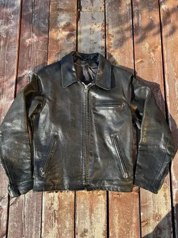 80s Schott Single Riders 642 라이너 없음