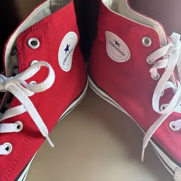 CONVERSE 하이컷 스니커즈 레드