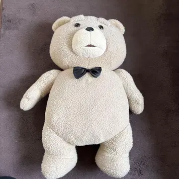 ted2 봉제 인형 베이지 나비 넥타이 포함