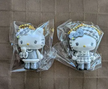 헬로키티 흑백 걸리시 시크릿 마스코트 참 미미 세트