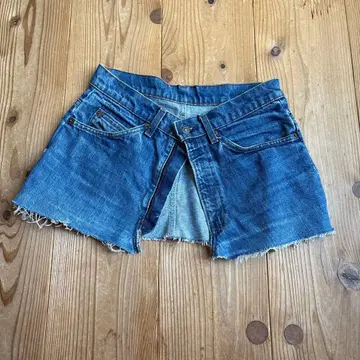 연말 SALE 리바이스 517 데님 리메이크 랩스커트