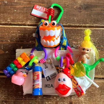 주렁주렁 키링 백 틀니 요정 에그 보이