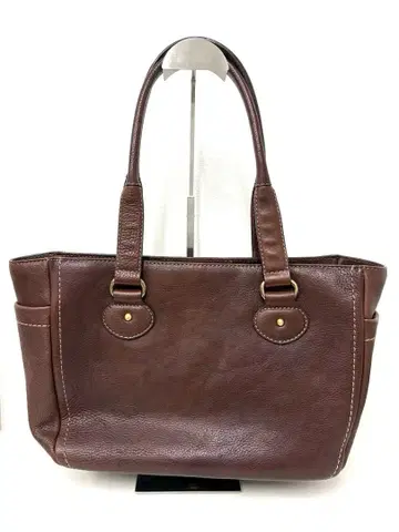 츠치야 가방 제작소 오일 누메 토트 짙은 갈색 새상품급