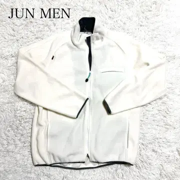 [ JUN MEN ] 플리스 자켓 속기모 화이트 따뜻한 [ L ]