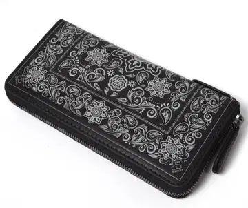 미사용 NOMADOI 노마도이 뉴멕시코 라운드 장지갑 블랙 그레이