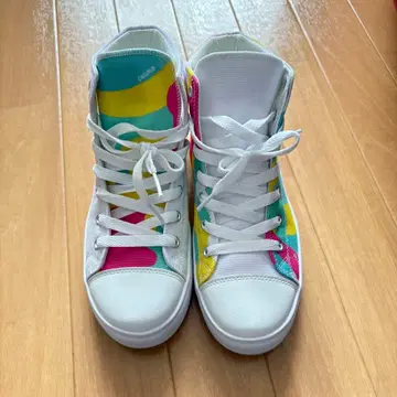 컬러풀 하이컷 스니커즈