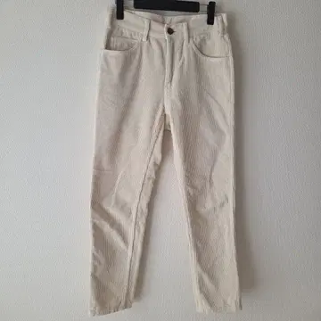 스터링 루어 화이트 코듀로이 팬츠