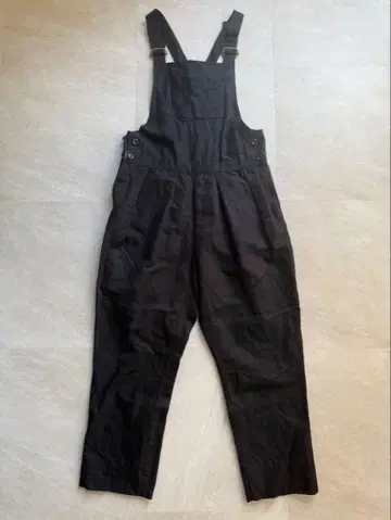 NEAT 코튼 피케 블랙 오버롤 M