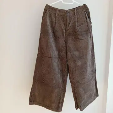 가우초 팬츠 studioCLIP 브라운 코듀로이 짙은 갈색