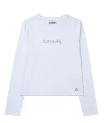 Coyseo 로고 긴팔 티셔츠 화이트