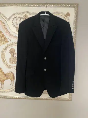 보나조르나타 블랙 자켓 캐시미어와 울 M