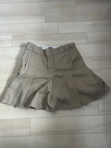 Dickies 874 리메이크 플리츠 스커트 베이지 구제 의류