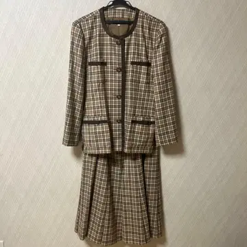 Leilian 체크 무늬 셋업 13호