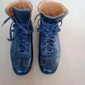 SANTONI 블랙 하이컷 부츠