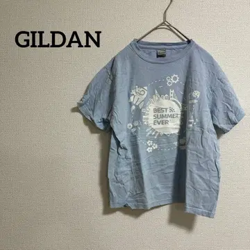 GILDAN 질단 반팔 티셔츠 라이트 블루 M