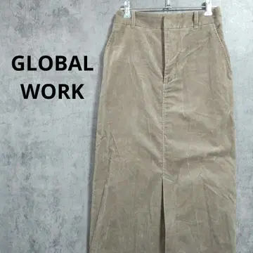 글로벌 워크 롱 스커트 코듀로이 타이트 스커트 컨트리 M