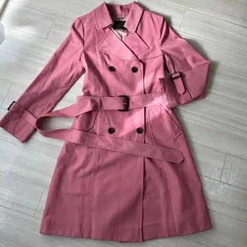저스길리티 트렌치코트 핑크 사이즈 0