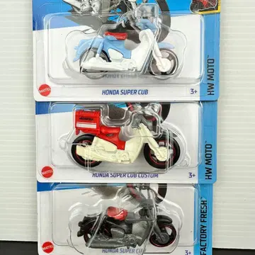 핫휠 미니카 혼다 슈퍼커브 3대 세트