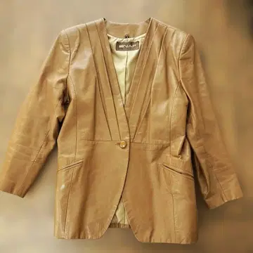 LANAP 나프 가죽 자켓 여성용 9호 빈티지 레트로