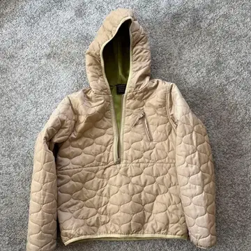 AIGLE 후드 부착 베이지 자켓 M 사이즈