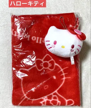 헬로키티 플리스 담요 & 페이스 마스코트