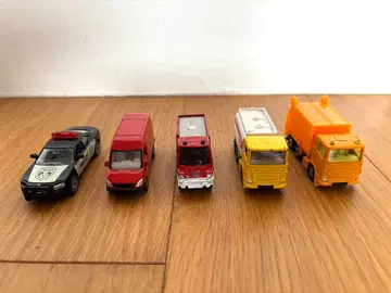 SIKU 지크 5대 세트 미니카 경찰차 소방차 트럭