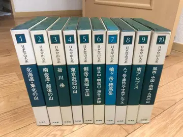 일본 등산 대계 (전 10권 세트; 1980~82년판) 백수사